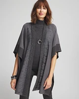Embellished Colorblock Ruana