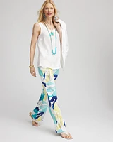 Tropical Linen Stretch Relaxed Pants