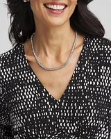 Silver Tennis Necklace