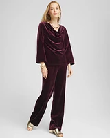 Travelers™ Velvet Cowlneck Top