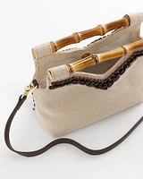 Beaded Bamboo Handbag