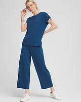 Zenergy® Sueded Scuba Cropped Pants
