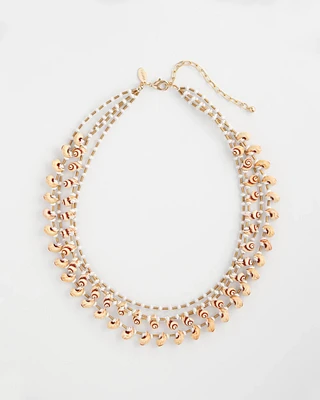 Multi-Strand Sundial Shell Necklace