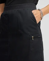 Poplin Ribbed Skort