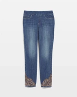 Embellished Pull On Ankle Jeggings