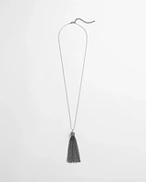 Glitz Tassle Pendant Necklace