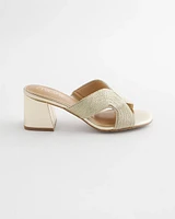 Gold Verona Block Heels