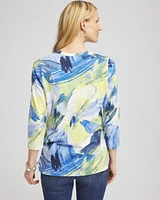 Watercolor Slub Scoop Neck Tee