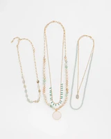 Convertible Multi-Strand Semi-Precious Stone Necklace