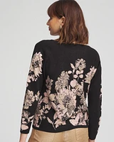 Foil Dolman-Sleeve Sweater