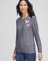 Jacquard Love Letter Layering Tee