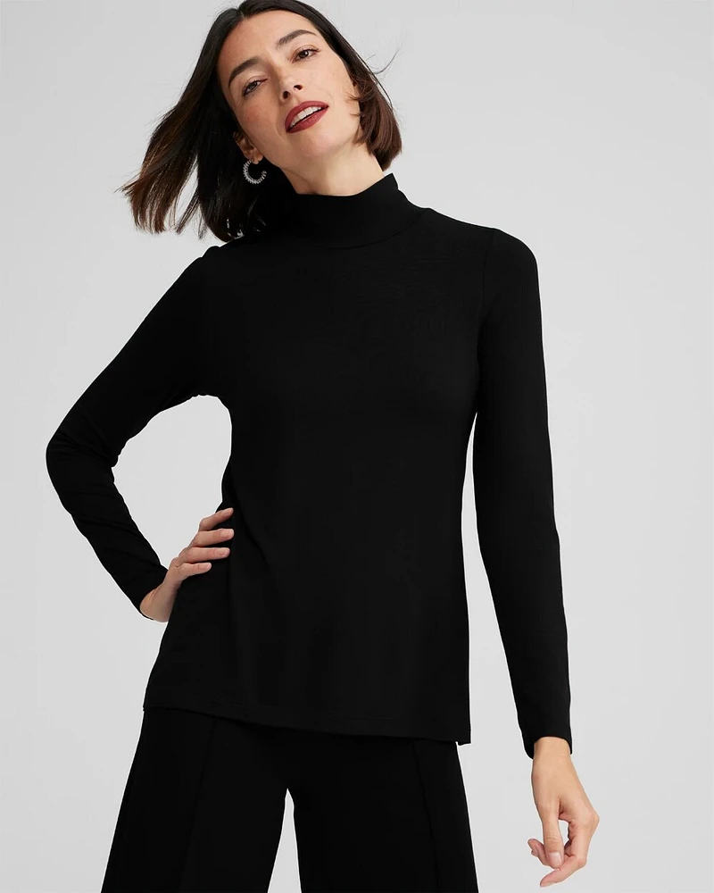 Touch of Cool™ Mock Neck Layering Tee