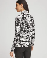 Floral Print Banded Hem Top
