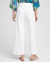 Petite Brigitte Wide Leg Cropped Pants