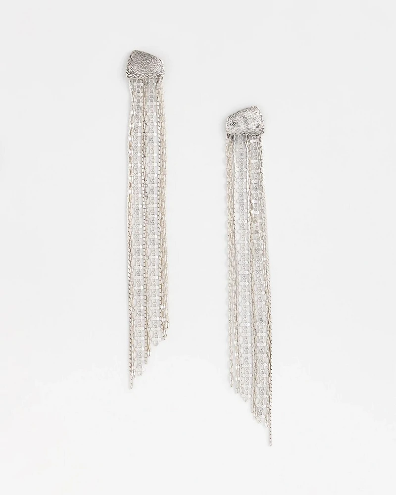 No Droop® Silver-Tone Jellyfish Earrings