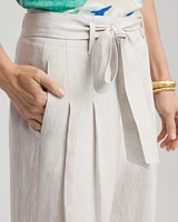 Hollywood Waist Belted Linen Pants