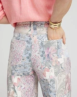 So Slimming® High-Rise Floral Patchwork Jeans