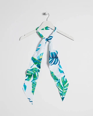 Island Motif Skinny Scarf