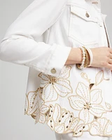 Floral Cutout Denim Jacket