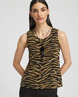 Tiger Print Mesh Tank