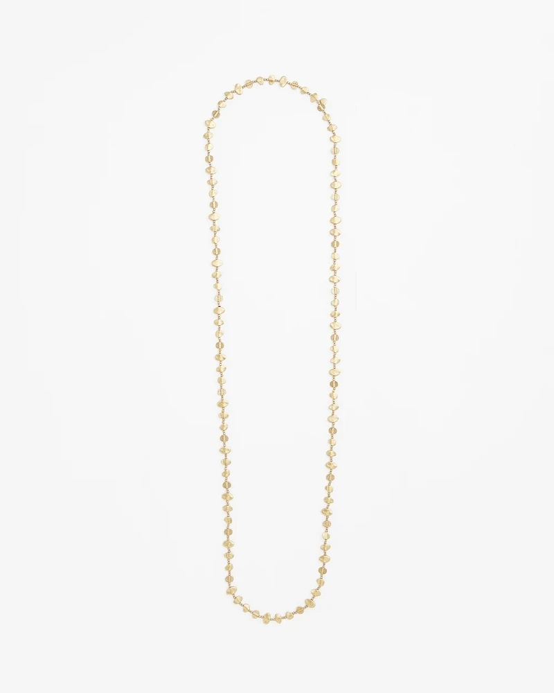 Gold Nugget Single Strand Necklace