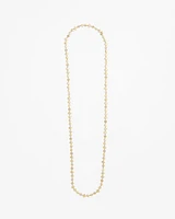 Gold Nugget Single Strand Necklace