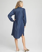 Dolman Sleeve Shirt Dress