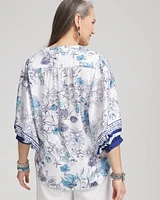 Wildflower Tie-Front Batwing Blouse