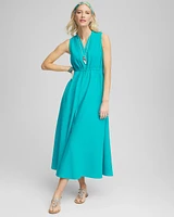 Sleeveless Maxi Gauze Dress
