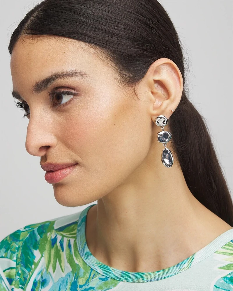 No Droop® Pebble Links Earrings