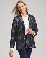 Floral Jacquard Blazer