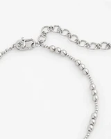 Silvertone Beaded Necklace