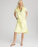 Linen Short-Sleeve Dress