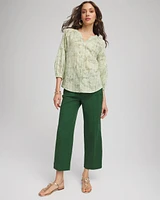Cropped Straight-Leg Pants