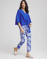Brigitte™ Seashell Pull-On Cropped Pants
