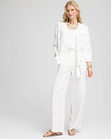Floral Clear Sequined Cardigan
