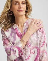 No Iron™ Multi Paisley Linen Tunic