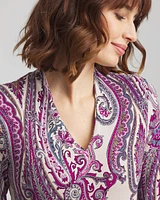 Touch of Cool™ Paisley 3/4 Sleeve Tee