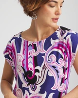 Travelers™ Paisley Cap-Sleeved Dress