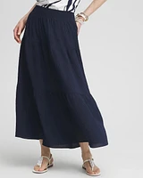 Smocked Waist Tiered Skirt