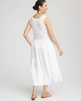 Crochet-Bodice Maxi Dress