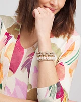 Neutral Stretch Set of Five Bracelets
