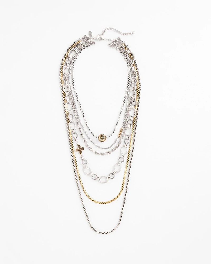 Mixed Metal Convertible Necklace
