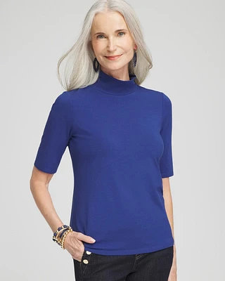 Touch of Cool™ Mock Neck Short Sleeve Tee