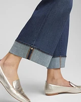 Pull-On Cuffed Jeans