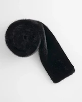 Black Faux Pull-through Scarf