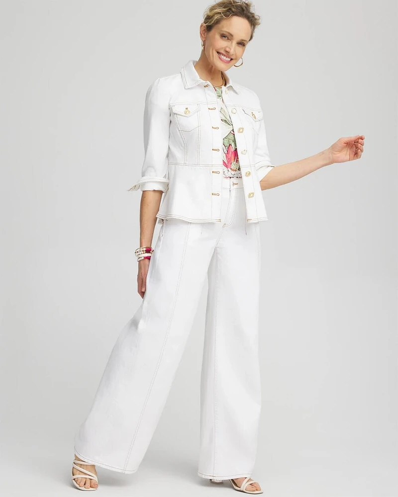 High Rise Palazzo Jeans