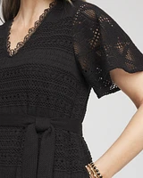 Petite Crochet-Lace Maxi Dress