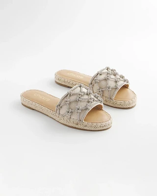 Linen Knotted Slides