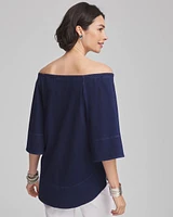 Off-the-Shoulder Denim Top
